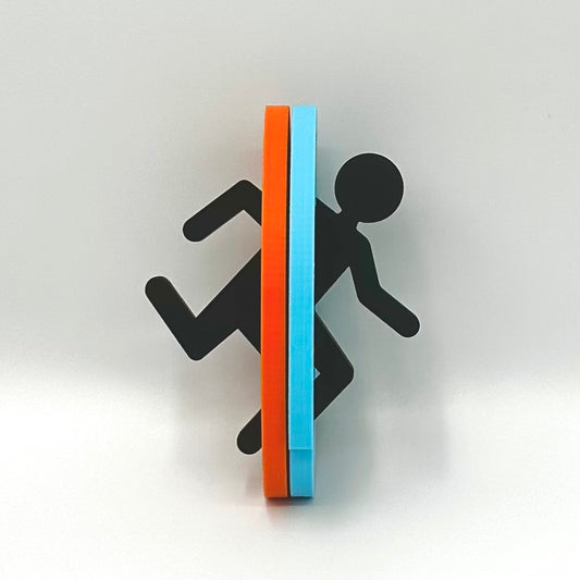 Portal-Inspired Fridge Magnet Set - 3D Printed Geeky Kitchen Decor