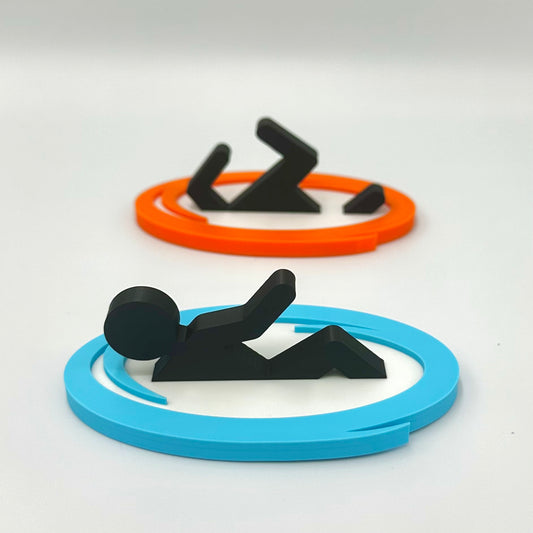 Portal-Inspired Fridge Magnet Set - 3D Printed Geeky Kitchen Decor