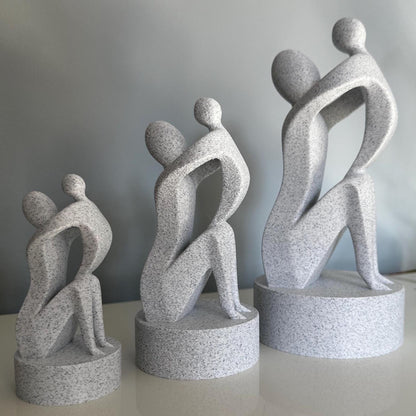 Mother & Child Abstract Sculpture