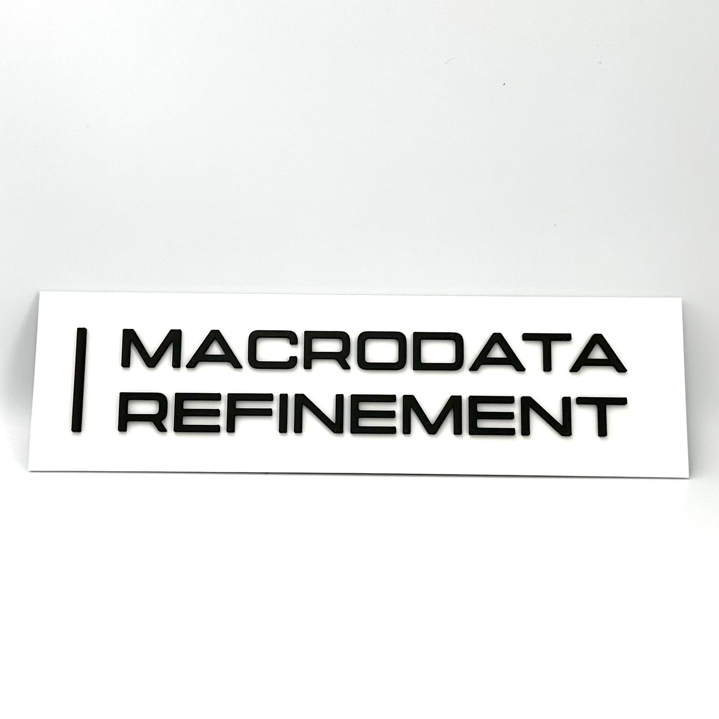 Corporate Dystopia-Inspired Office Wall Sign | Custom 3D Printed