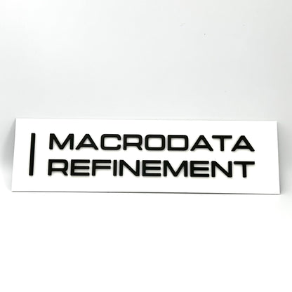 Corporate Dystopia-Inspired Office Wall Sign | Custom 3D Printed