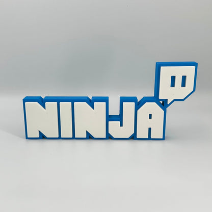 Ultimate Custom Twitch Nameplate | Personalised Streamer Desk Sign for Gamers