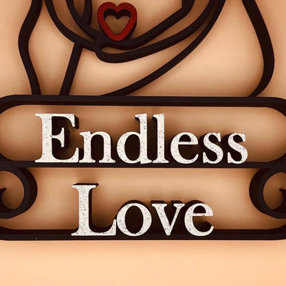 Mother & Child Line Art Sculpture - Personalised Gift for Mum