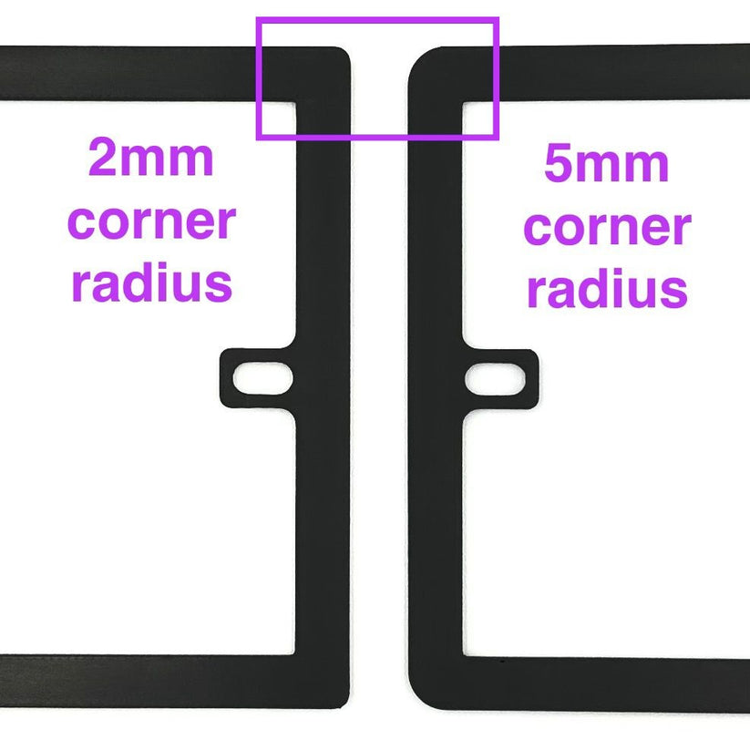 Socket Spacer Rounded Corner Options