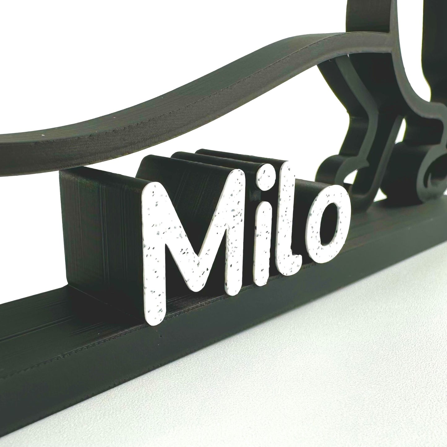 Custom Sausage Dog Line Art Sculpture - Personalised Dachshund Name Sign - Modern Dog Memorial Gift